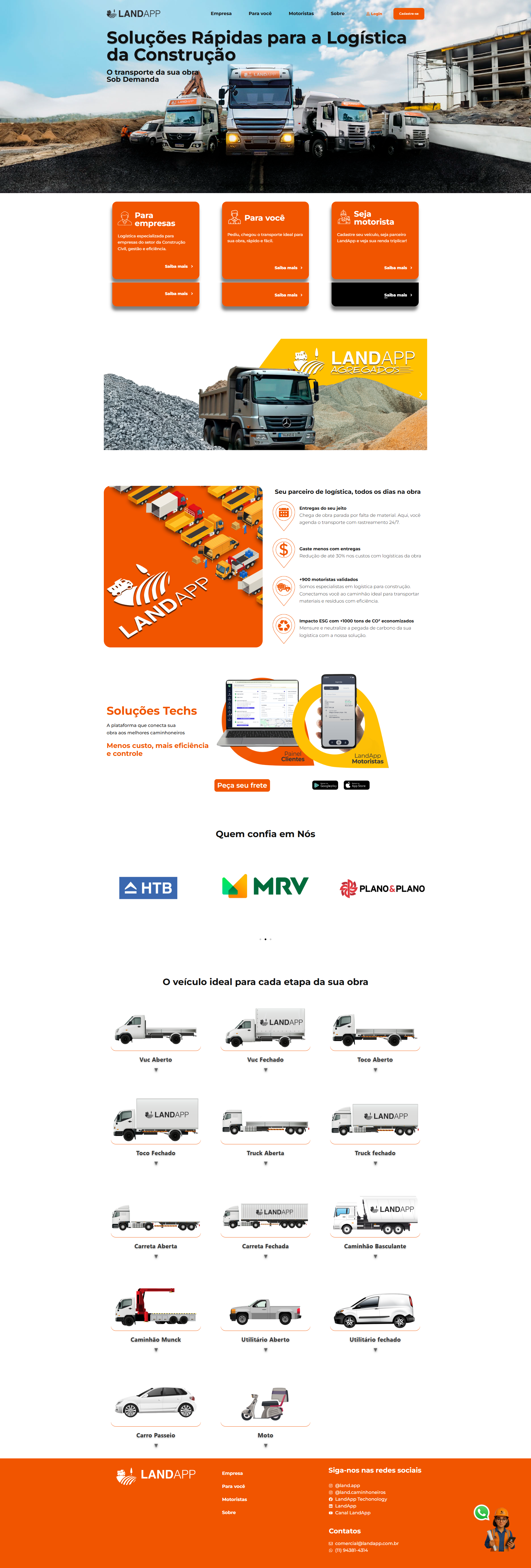 Landing page Landapp - home